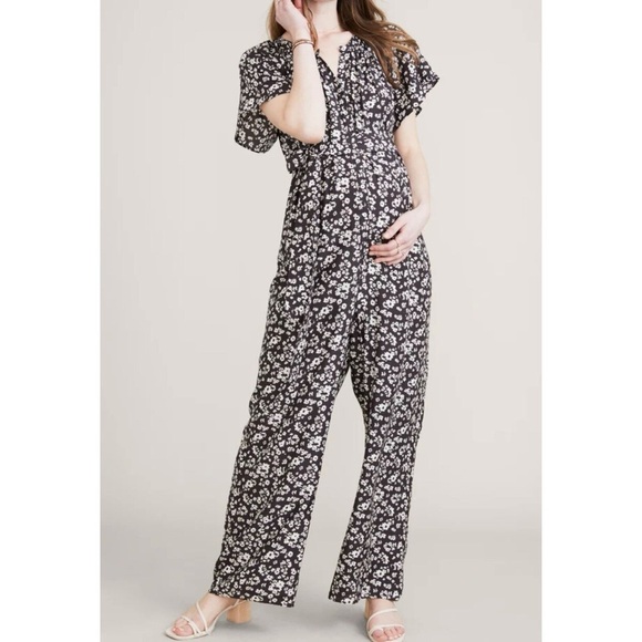Hatch, Maternity The Regina Floral Jumpsuit - Picture 1 of 14